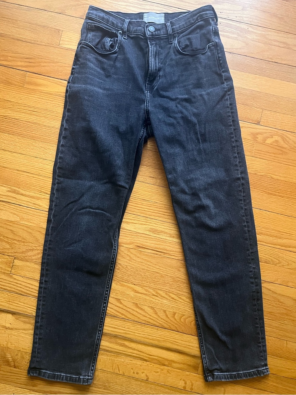 EVERLANE High Rise Straight Jeans Dark Wash Size 28 - Picture 3 of 7